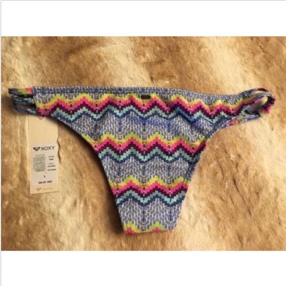 NWT Roxy 'Strappy Surfer' Skimpy Bikini Bottom - Picture 4 of 8
